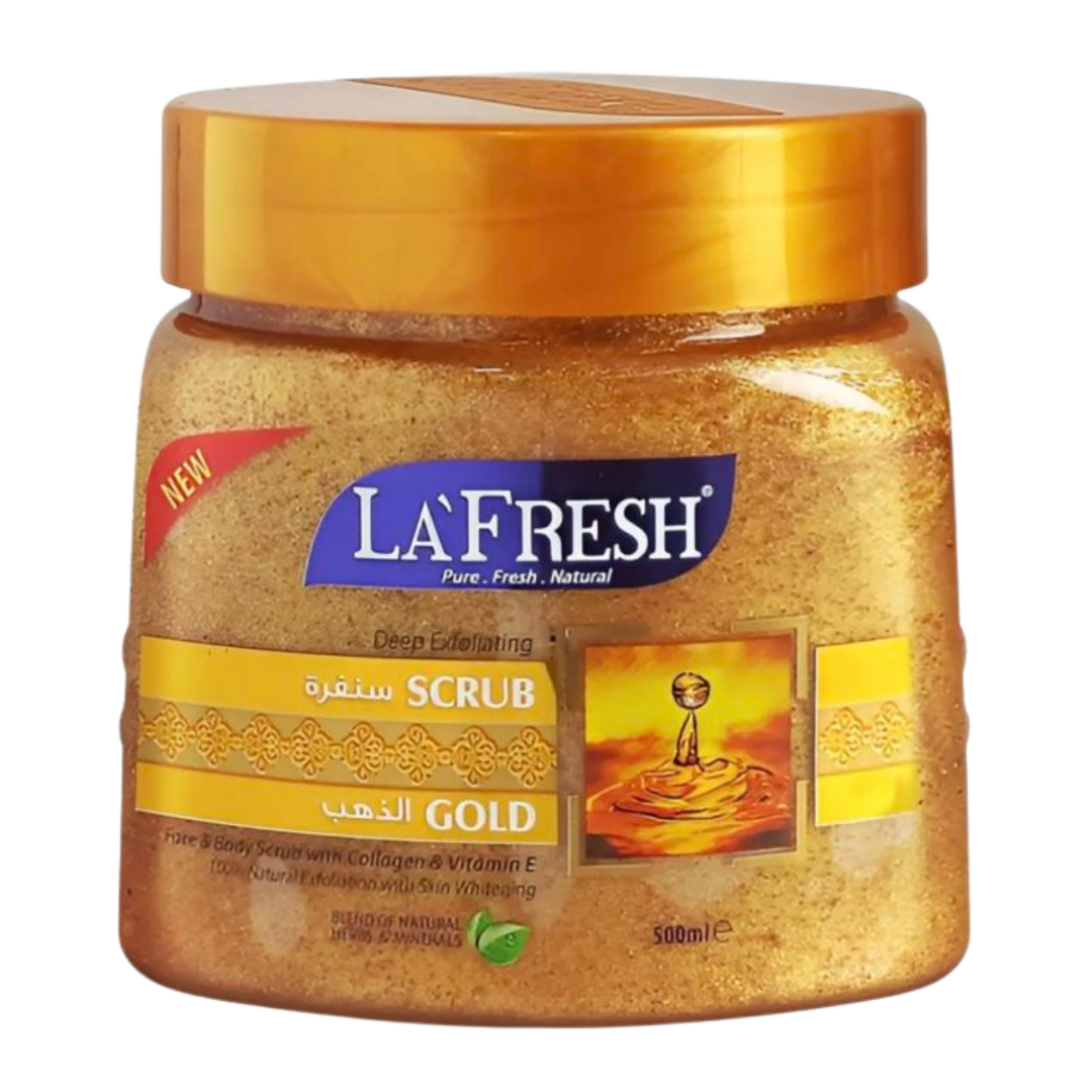 La Fresh Gold Scrub (500ml) – Chocolica Divine
