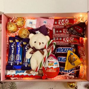 Sweet Surprise Teddy & Candy Gift Box